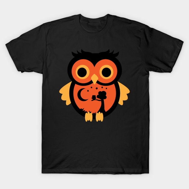 Cute Halloween Owl T-Shirt by OriginalGraphicMarket
